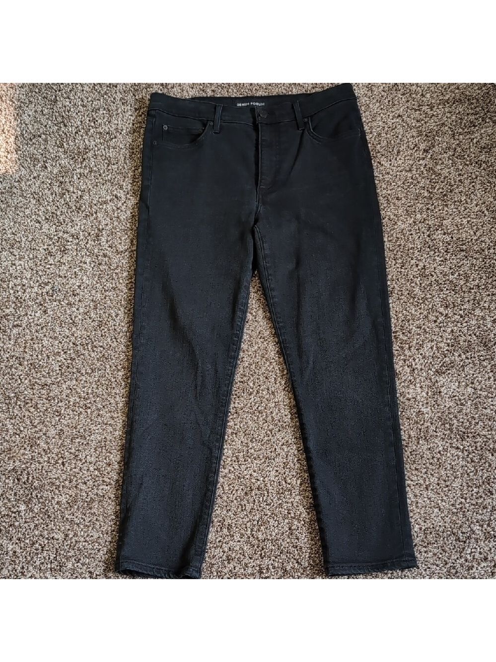Denim Forum Nico Mid Rise Skinny Cropped Size 31
